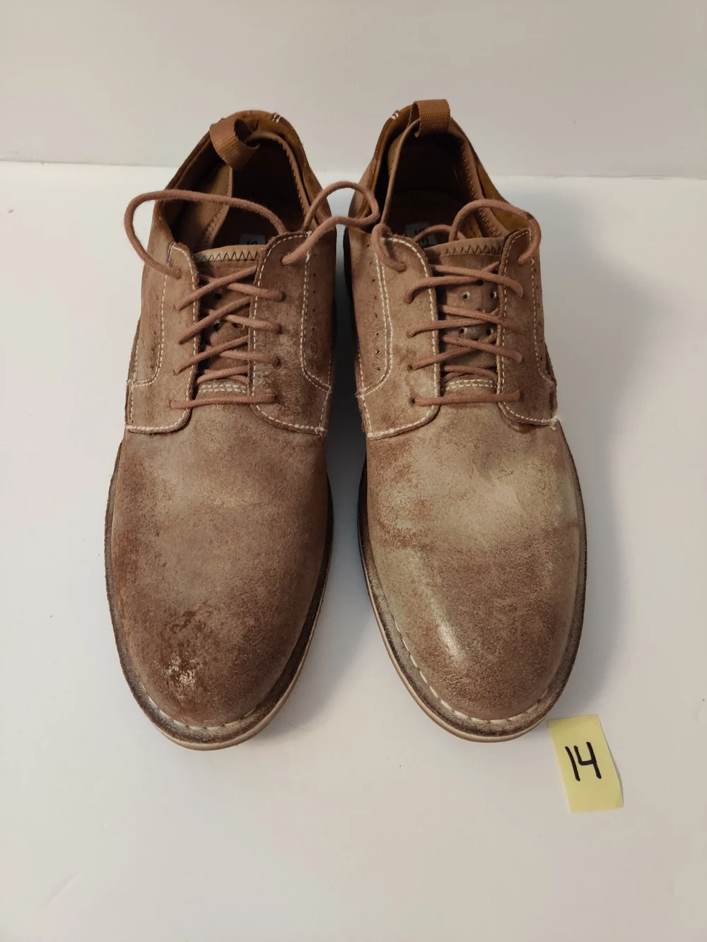 Steve Madden Brown Suede Lace-Up Casual Dress Shoes 10.5